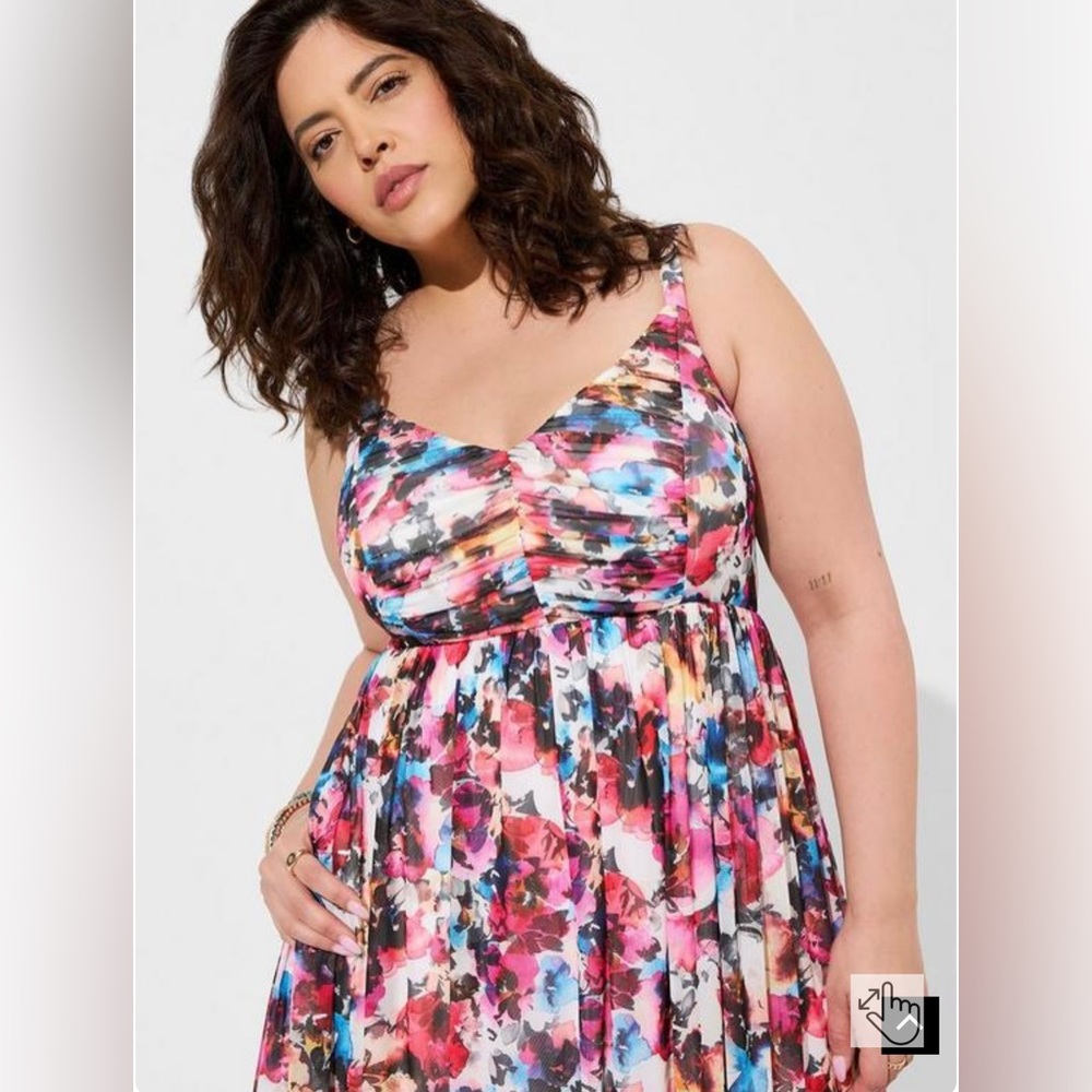Size 5 torrid chiffon layered dress